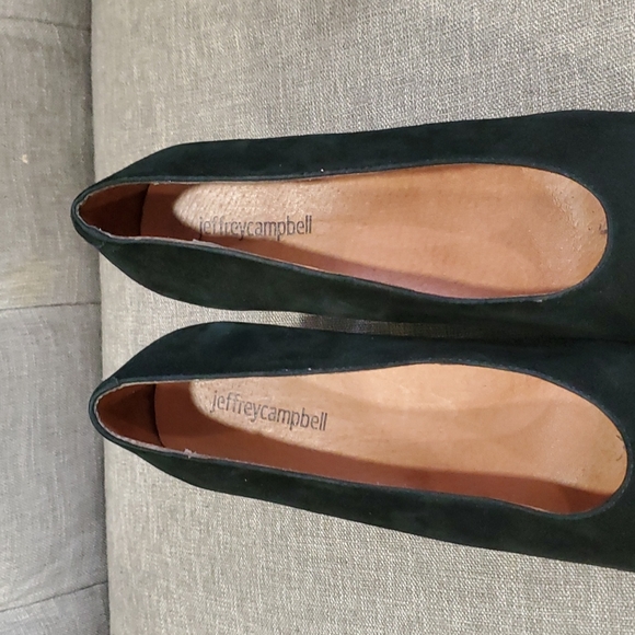 Jeffrey Campbell poetry women  black suade pums size 10 - Picture 13 of 15